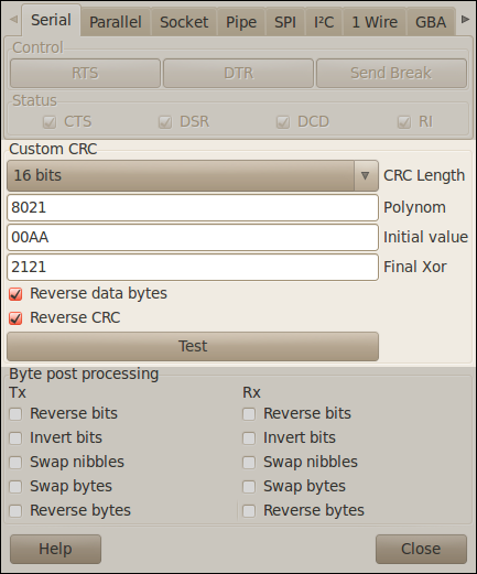 control panel