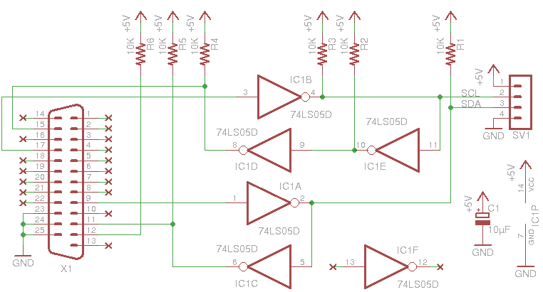 i2c parallel dongle